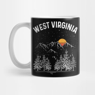 Vintage Retro West Virginia State Mug